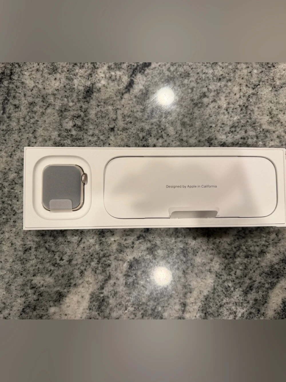 Apple Watch with Silver Case and Cream band